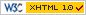 XHTML 1.0 Transitional, es correcto
